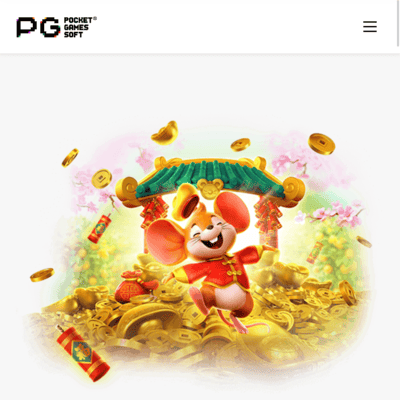 Fortune Mouse personagem principal sorrindo em moedas de ouro